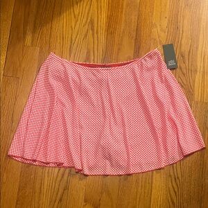 Wild Fable Red and White Checkered Skater Skort